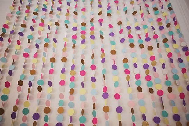 colour circle wedding backdrop  | onefabday.com