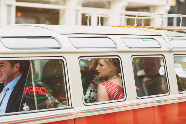 vintage vw camper van wedding transport | onefabday.com