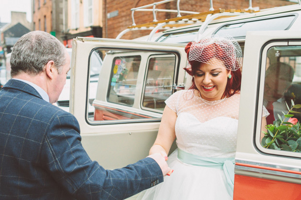 vintage vw camper van wedding transport | onefabday.com