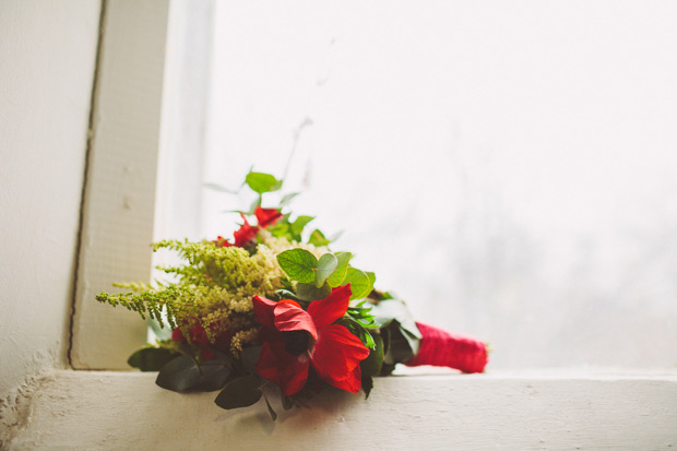 red bridal bouquet | onefabday.com