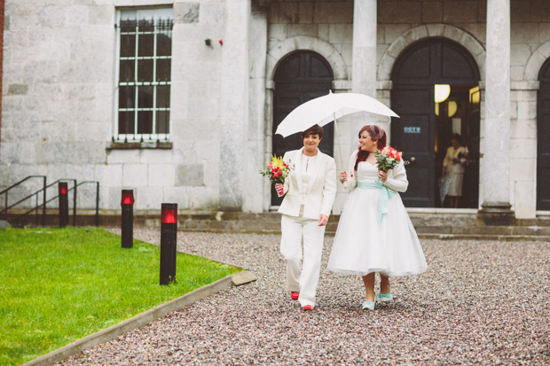 Cathy and Lisa's fun retro wedding by Campbell Photography | onefabday.com