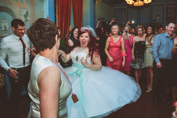 Cathy and Lisa's fun retro wedding by Campbell Photography | onefabday.com