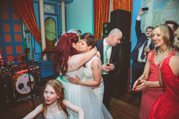 Cathy and Lisa's fun retro wedding by Campbell Photography | onefabday.com