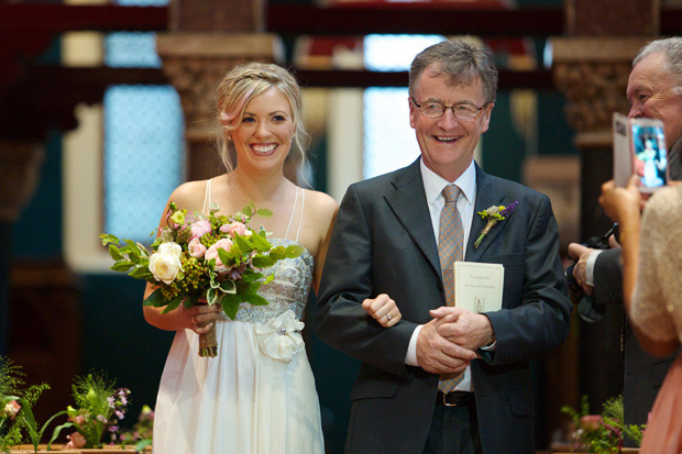 Bride Anne and her dad | onefabday.com