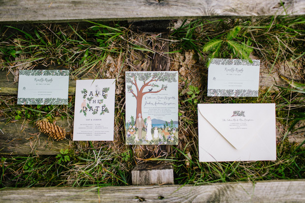 whimsical woodland wedding stationery suite | onefabday.com