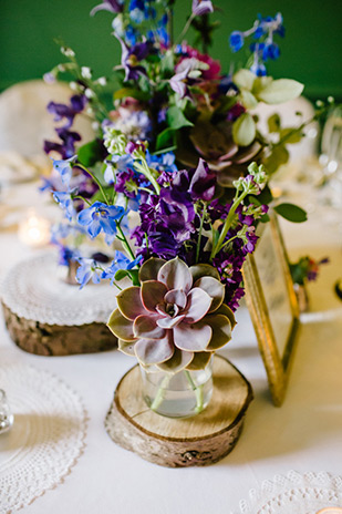 beautiful woodland styled table centerpiece | onefabday.com