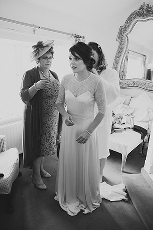 Beautiful bride in a Belle & Bunty Wedding Dress | onefabday.com