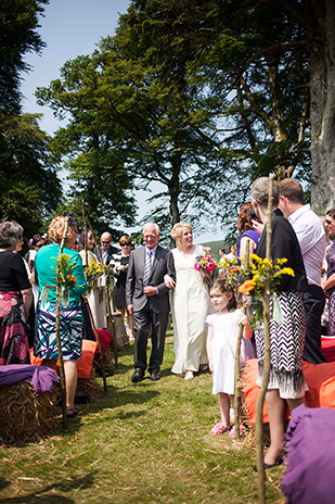 Mary and Wim's rustic outdoor ceremony at Kippure Estate by Lucy Nuzum | onefabday.com