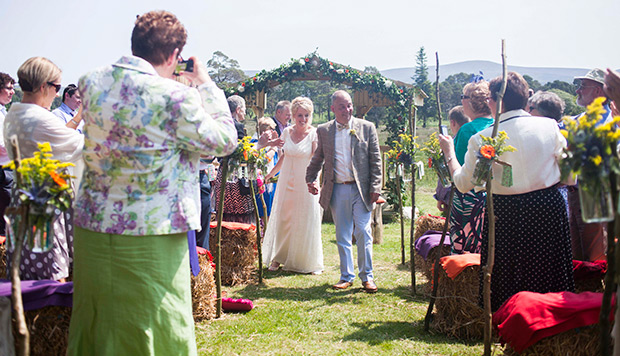 Mary and Wim's rustic outdoor ceremony at Kippure Estate by Lucy Nuzum | onefabday.com