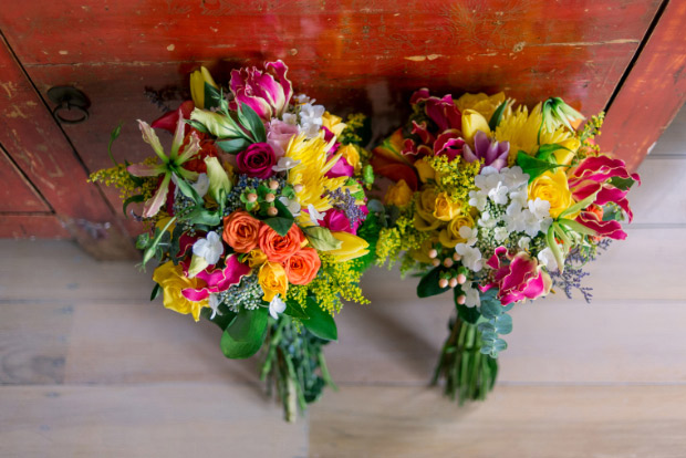 Colourful wedding bouquets | onefabday.com