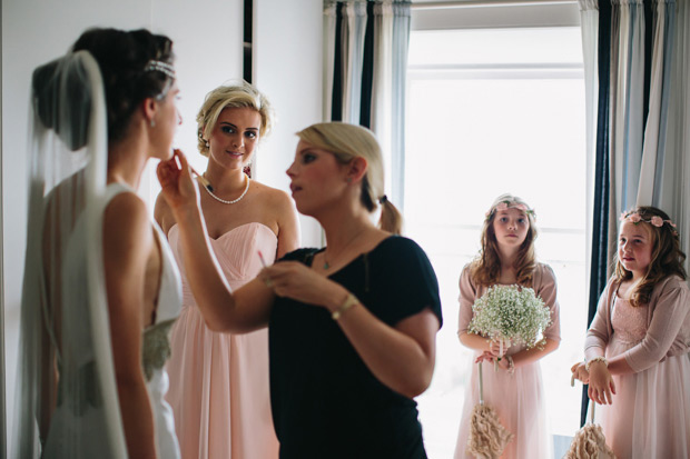 blush bridesmaids dresses | onefabday.com