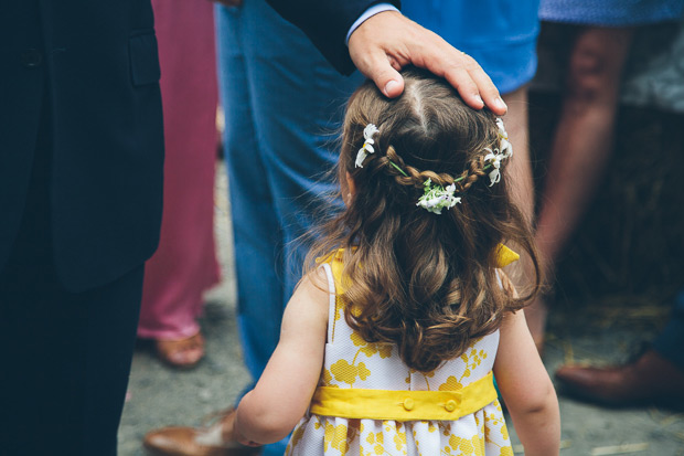 Yellow floral flowergirl dress | onefabday.com