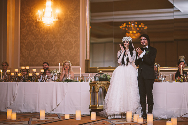 Emily and Freddy's Gothic Glam Las Vegas Wedding by The Gemmers | onefabday.com