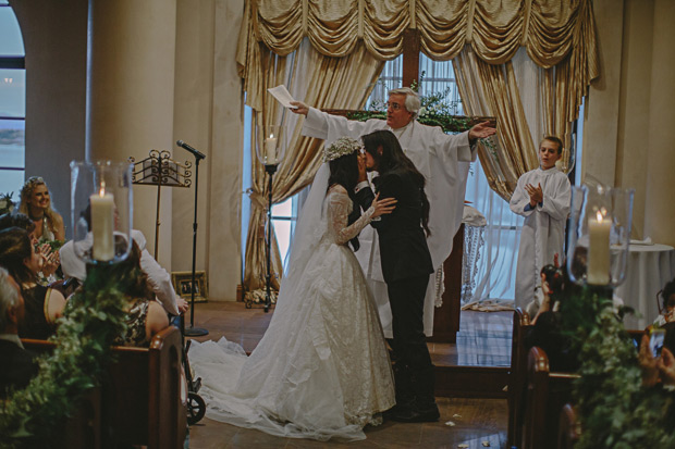 Emily and Freddy's Gothic Glam Las Vegas Wedding by The Gemmers | onefabday.com