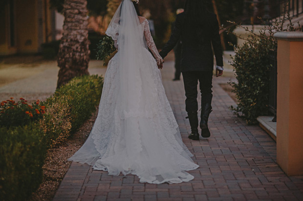 Emily and Freddy's Gothic Glam Las Vegas Wedding by The Gemmers | onefabday.com