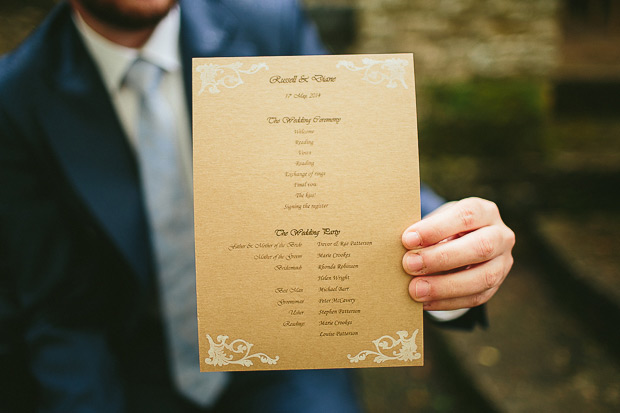 kraft paper ceremony leaflet | onefabday.com