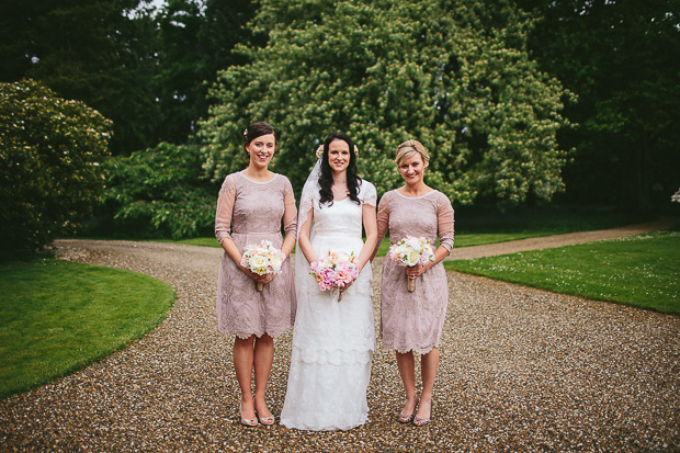 soft pink short bridesmaids dresses | onefabday.com