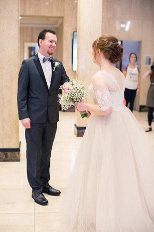 Clare and Nathan's beautifully intimate wedding by I Heart Weddings | onefabday.com 