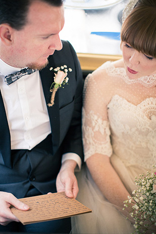 Clare and Nathan's beautifully intimate wedding by I Heart Weddings | onefabday.com 