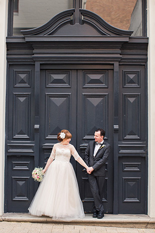 Clare and Nathan's beautifully intimate wedding by I Heart Weddings | onefabday.com 