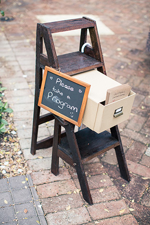 ceremony programs | Clare and Nathan's beautifully intimate wedding by I Heart Weddings | onefabday.com