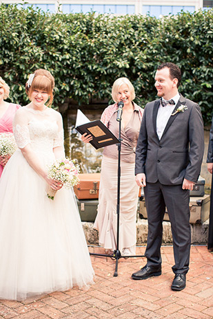 Clare and Nathan's beautifully intimate wedding by I Heart Weddings | onefabday.com