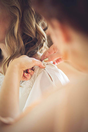 bridal prep | Teresa and Greg's Beautiful Millhouse Wedding by Lucy Nuzum | onefabday.com