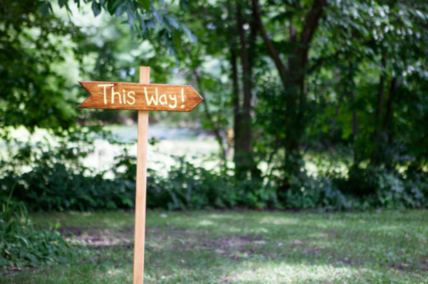 This Way! wedding signage | onefabday.com