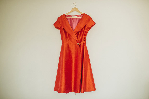 Orange wedding dress from Charlotte and Jane | onefabday.com