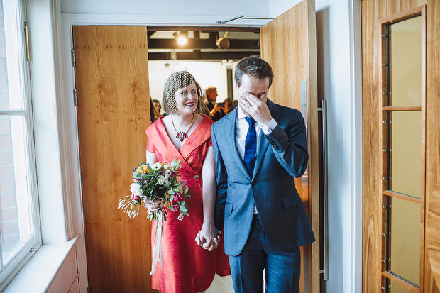 Just Married! Powerscourt Wedding Ceremony | Marie and Graham's Gorgeous Winter Wedding in Dublin City by This Modern Love | onefabday.com