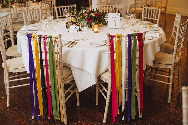 colourful ribbon chair decor | onefabday.com