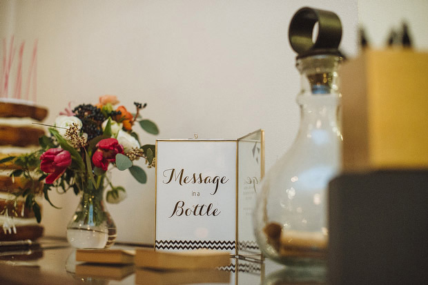 message in a bottle guest book idea | onefabday.com