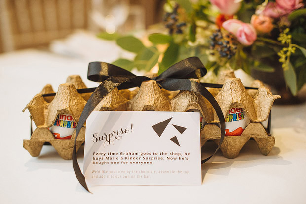 Kinder Surprise wedding favours | www.oneabday.com