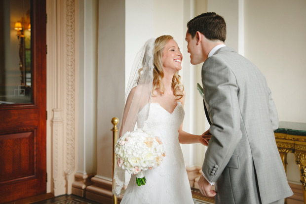 First Look | Allison and Matt's Dublin City Wedding | Photography by Tara Aherne | onefabday-com.go-vip.net