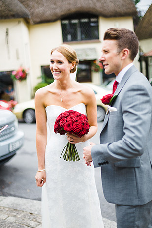 Alex and Lewis' beautiful red and white wedding by Butterfly Photography | onefabday.com