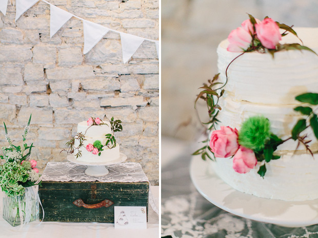 wedding cake with flowers | onefabday.com