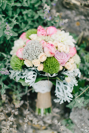 pretty pink bridal bouquet | onefabday.com