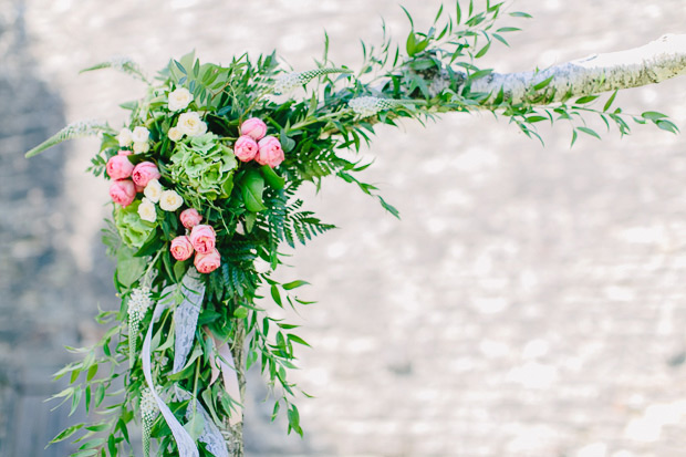 floral ceremony arch | onefabday.com