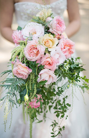 A hot floral trend for 2015 | Cascading Bridal Bouquets | onefabday.com