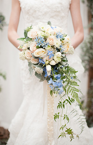 A hot floral trend for 2015 | Cascading Bridal Bouquets | onefabday.com