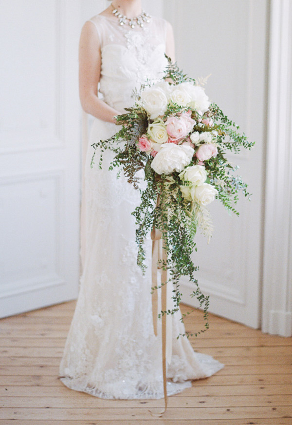 A hot floral trend for 2015 | Cascading Bridal Bouquets | onefabday.com