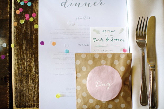 pretty polka dot place settings  | onefabday.com