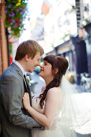 Marie and James' Retro Fabulous Dublin City wedding by Elisha Clarke | onefabday.com