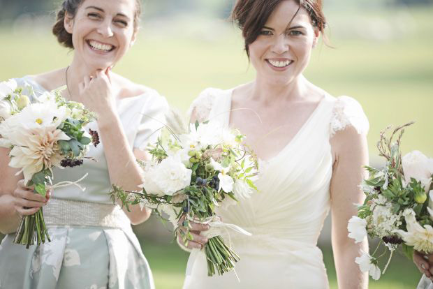 beautiful pastel blue and silver bridesmaids skirt and top combo | onefabday.com