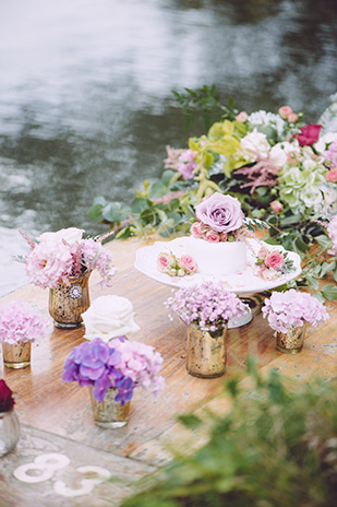 mini white wedding cake | Floral Inspiration Shoot by Ladies and Lord | onefabday.com