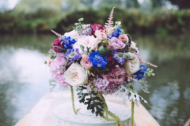 shades of purple bridal bouquet | Floral Inspiration Shoot by Ladies and Lord | onefabday.com