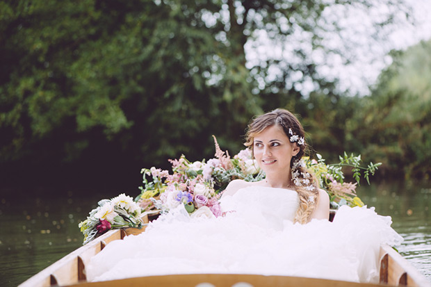 beautiful fishtail bridal hair with mini florals | Floral Inspiration Shoot by Ladies and Lord | onefabday.com