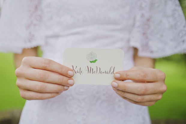 pretty wedding placecards | onefabday.com