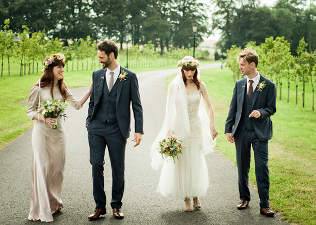 vintage boho bride | Cormac and Rachel's vintage glam wedding by Joe Laverty | onefabday.com