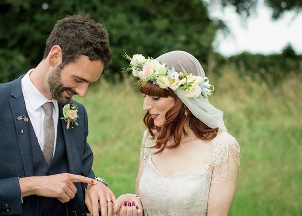 vintage boho bride | Cormac and Rachel's vintage glam wedding by Joe Laverty | onefabday.com